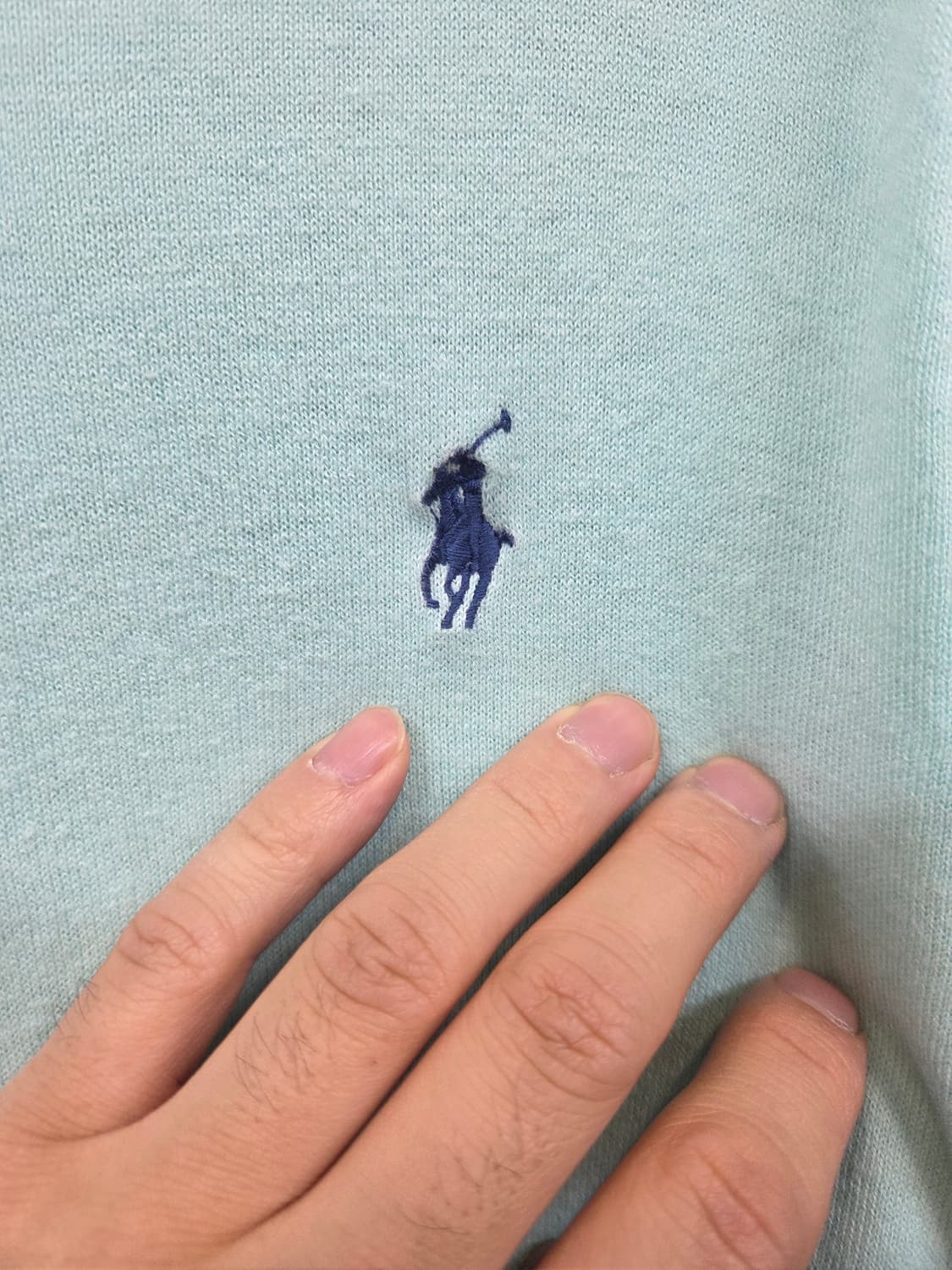 폴로랄프로렌 니트 긴팔 m 슬림 민트색  상품이미지4