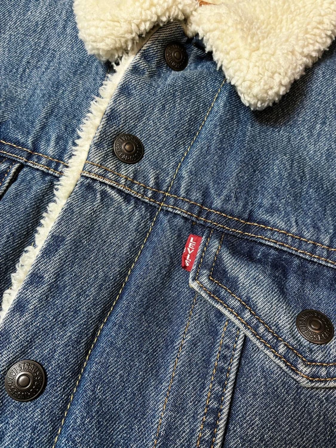 리바이스 00s 쉐르파 양털 데님 자켓 PN8839 상품이미지3