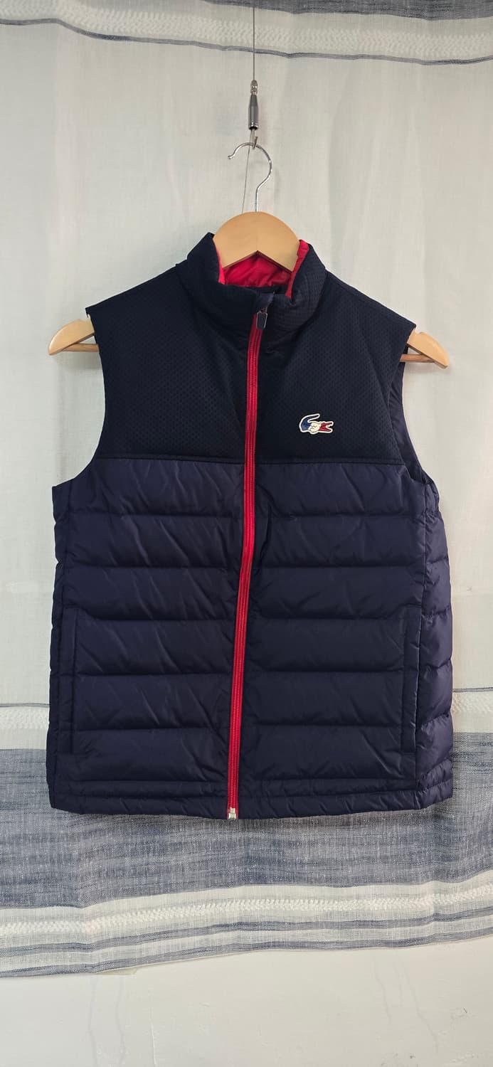 라코스테 네이비 패딩 조끼(34) 여성90 거의안입음 상품이미지1