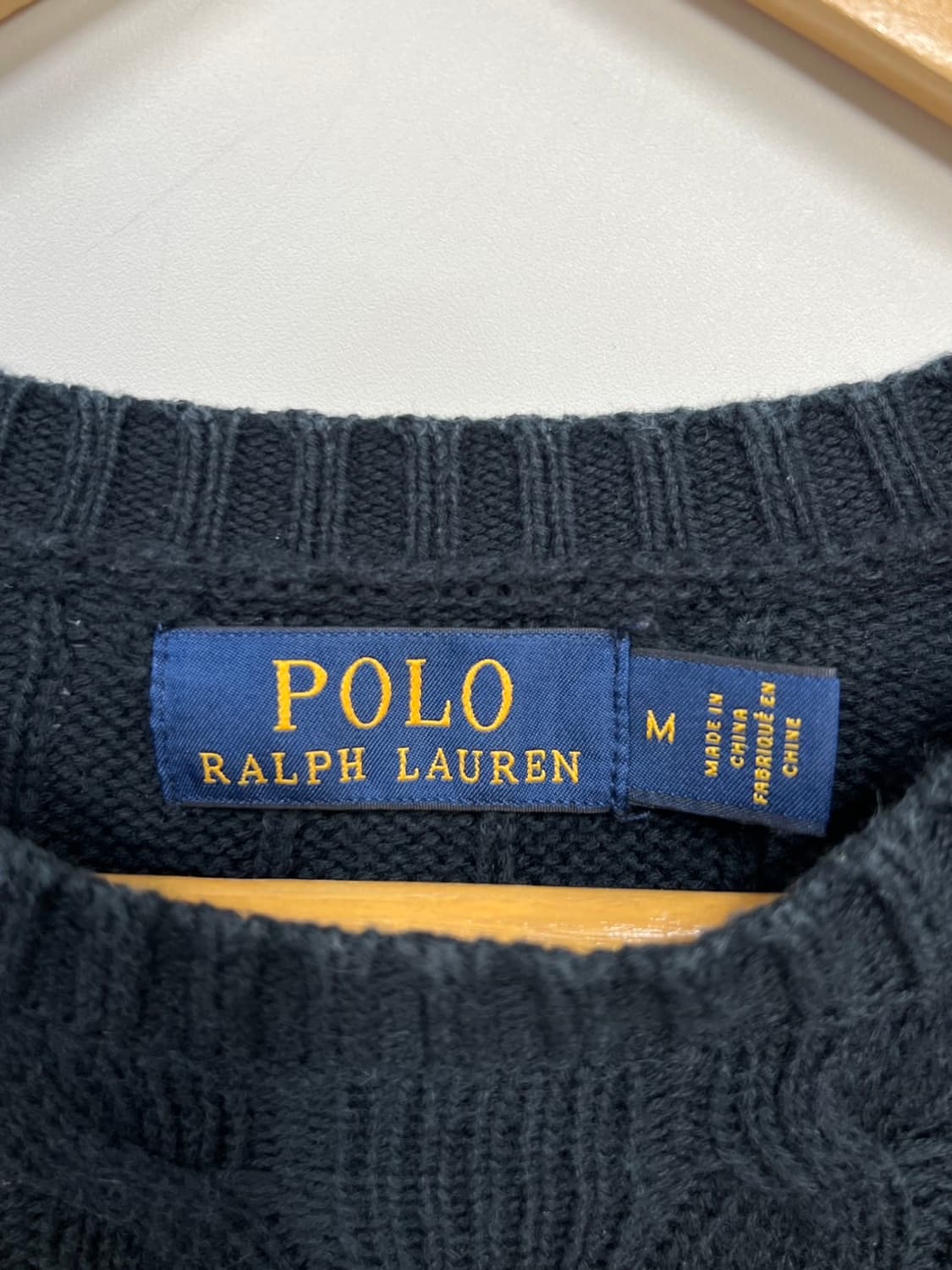 폴로 랄프로렌 네이비 꽈배기 니트 상품이미지5