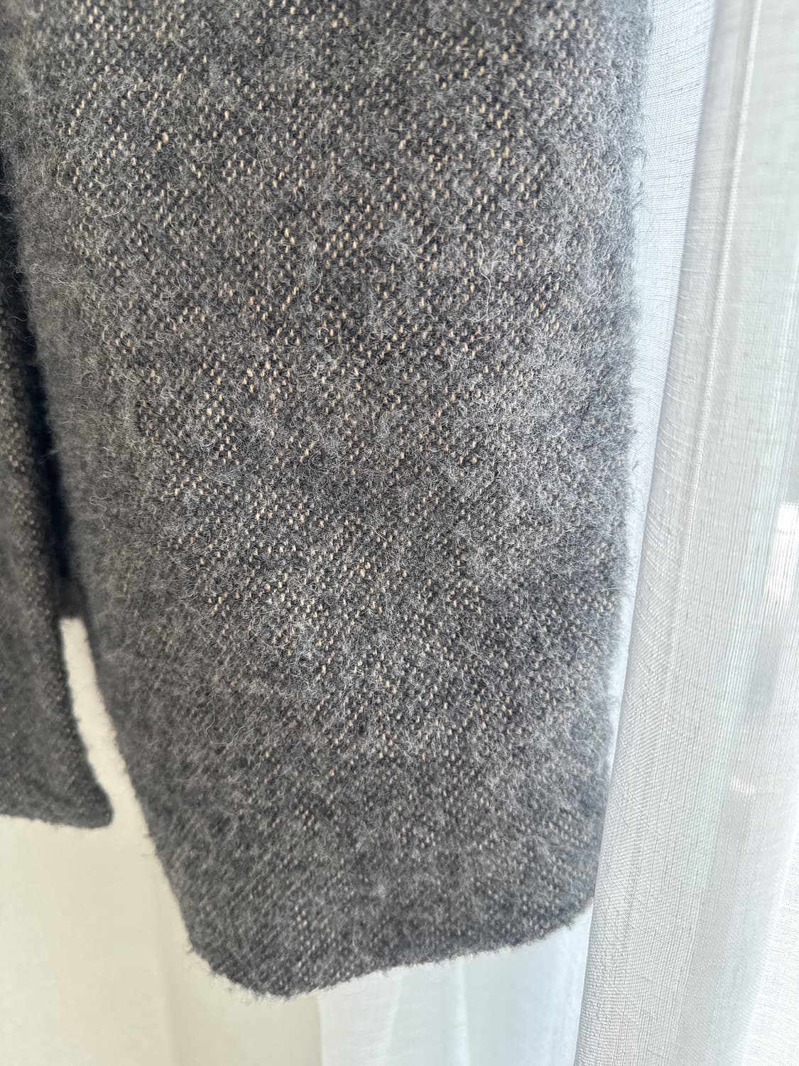 자라 오버핏 그레이 울블랜드 코트 상품이미지6