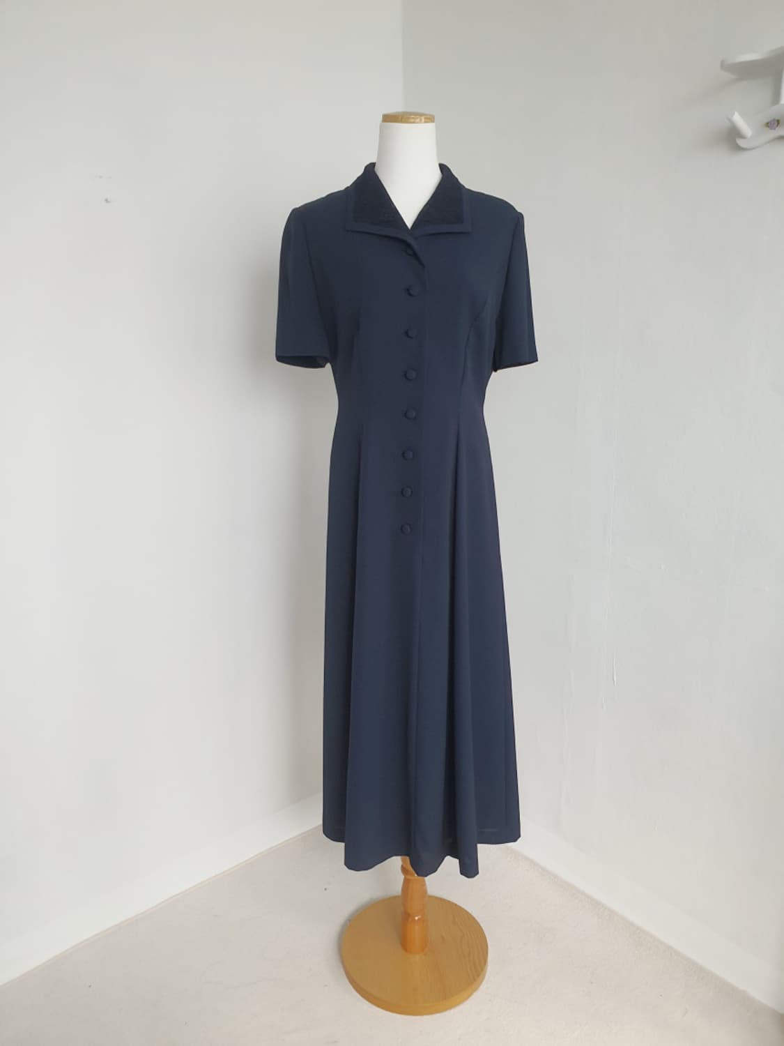 빈티지 네이비 클래식 셋업 원피스 상품이미지4