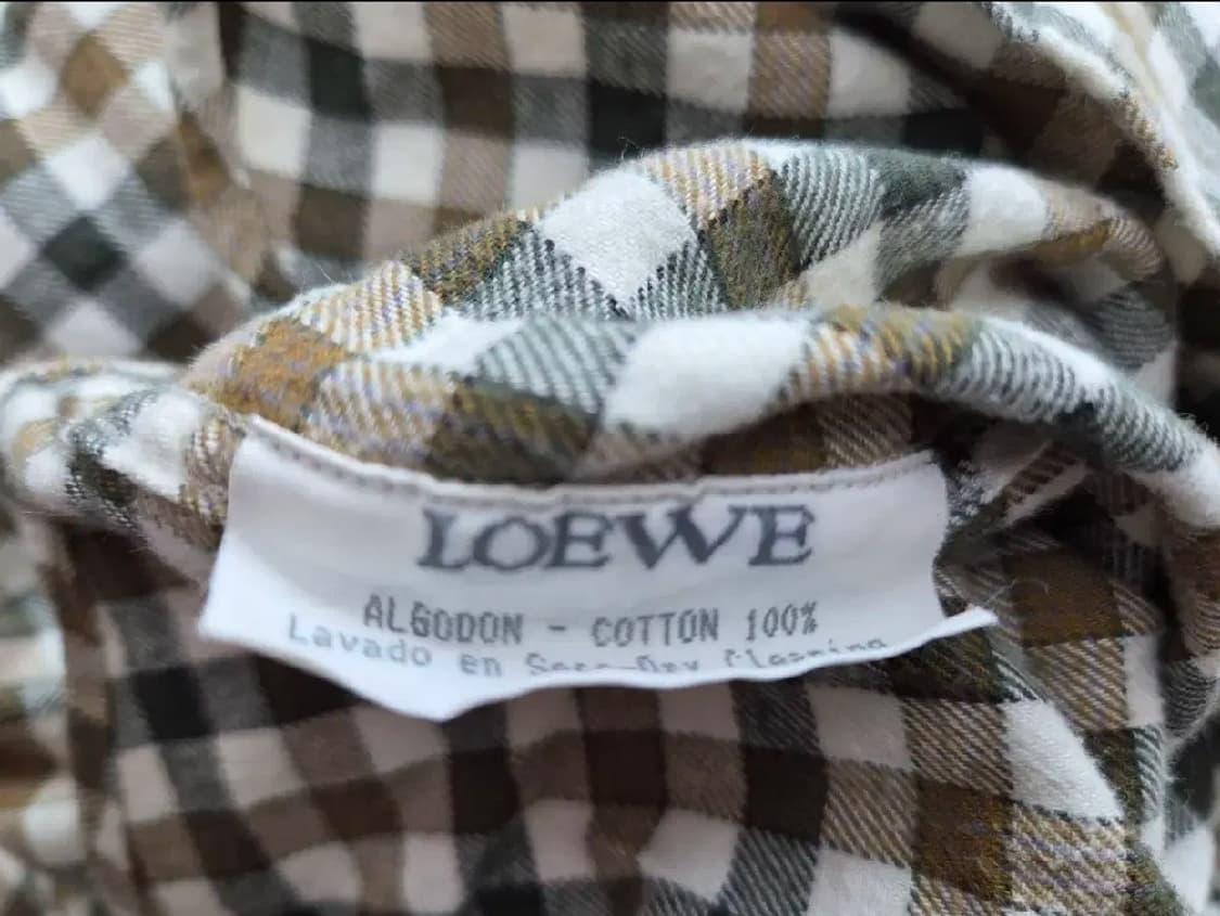 로에베 빈티지  마드라스 체크 셔츠 상품이미지4