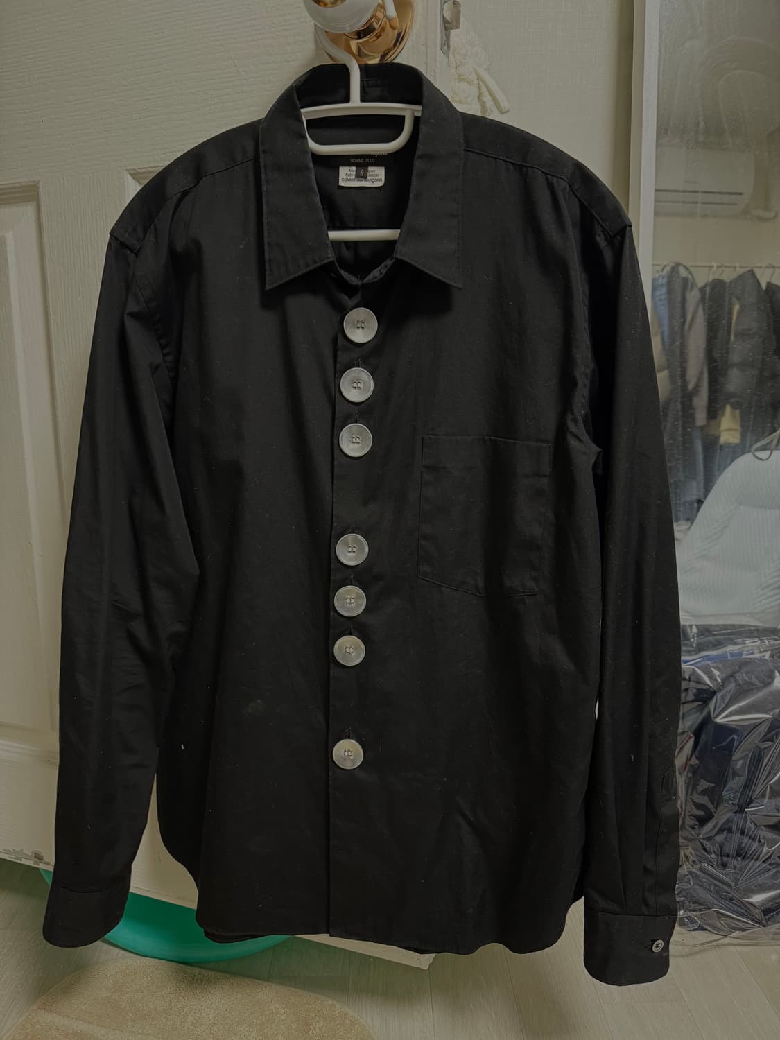 꼼데 가르송 옴므 플러스 빅 버튼 셔츠 s 상품이미지1