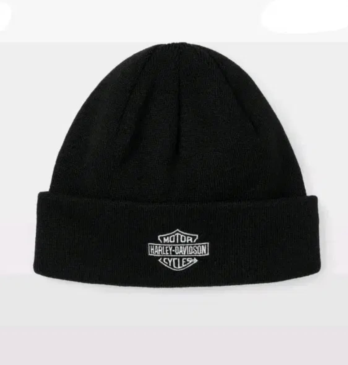 할리데이비슨 로고 비니 블랙 새상품급 상품이미지1