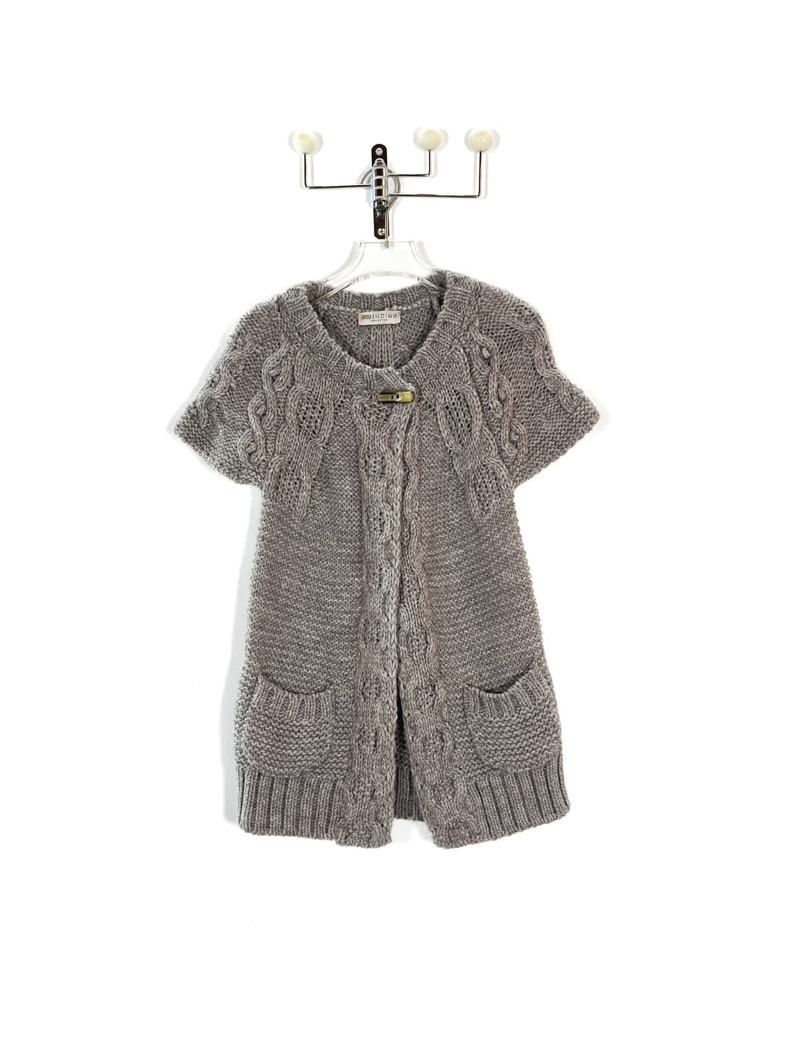 막스앤스펜서 울 토글 반팔 니트 상품이미지1