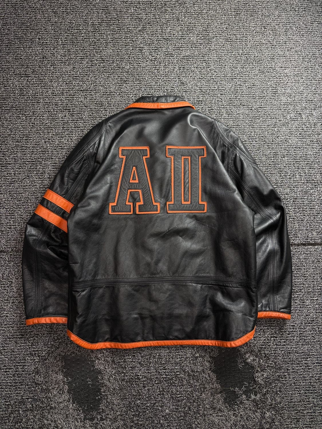 90s USA 아카이브 소가죽 카우하이드 레더 자켓 3533 상품이미지4