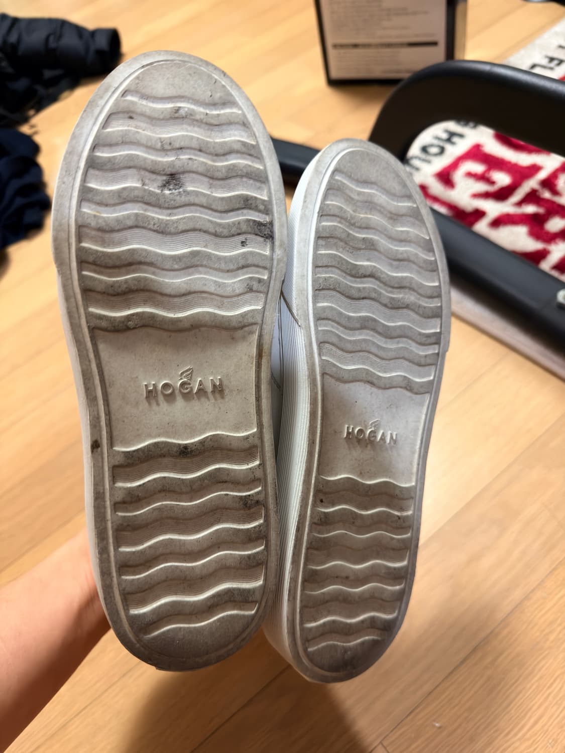 호간 화이트 하이탑 스니커즈 230 상품이미지6