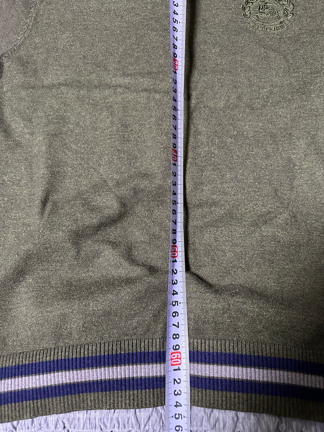 버버리 올리브색 니트 긴팔 상품이미지5