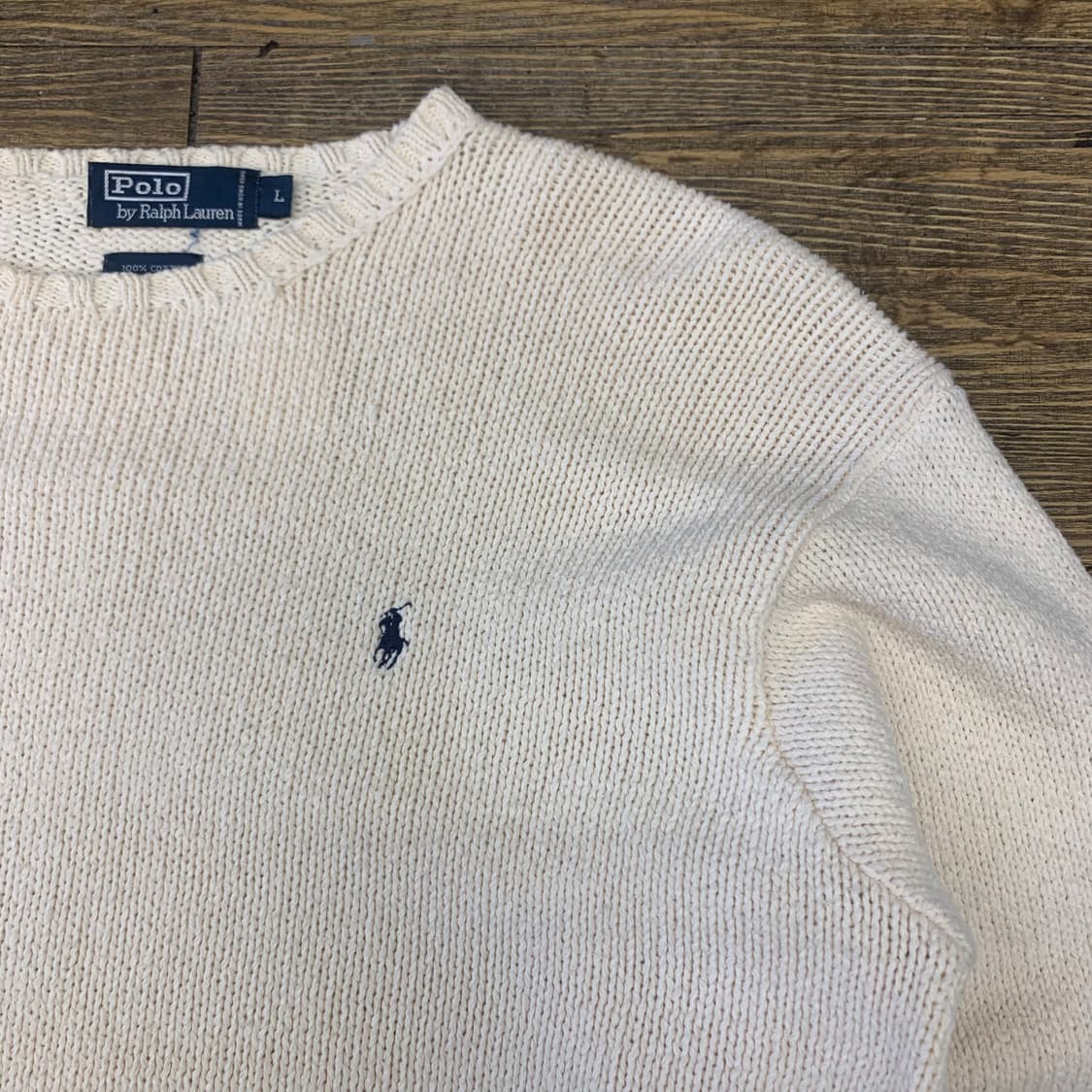 폴로 랄프로렌 아이보리 니트 L 상품이미지3