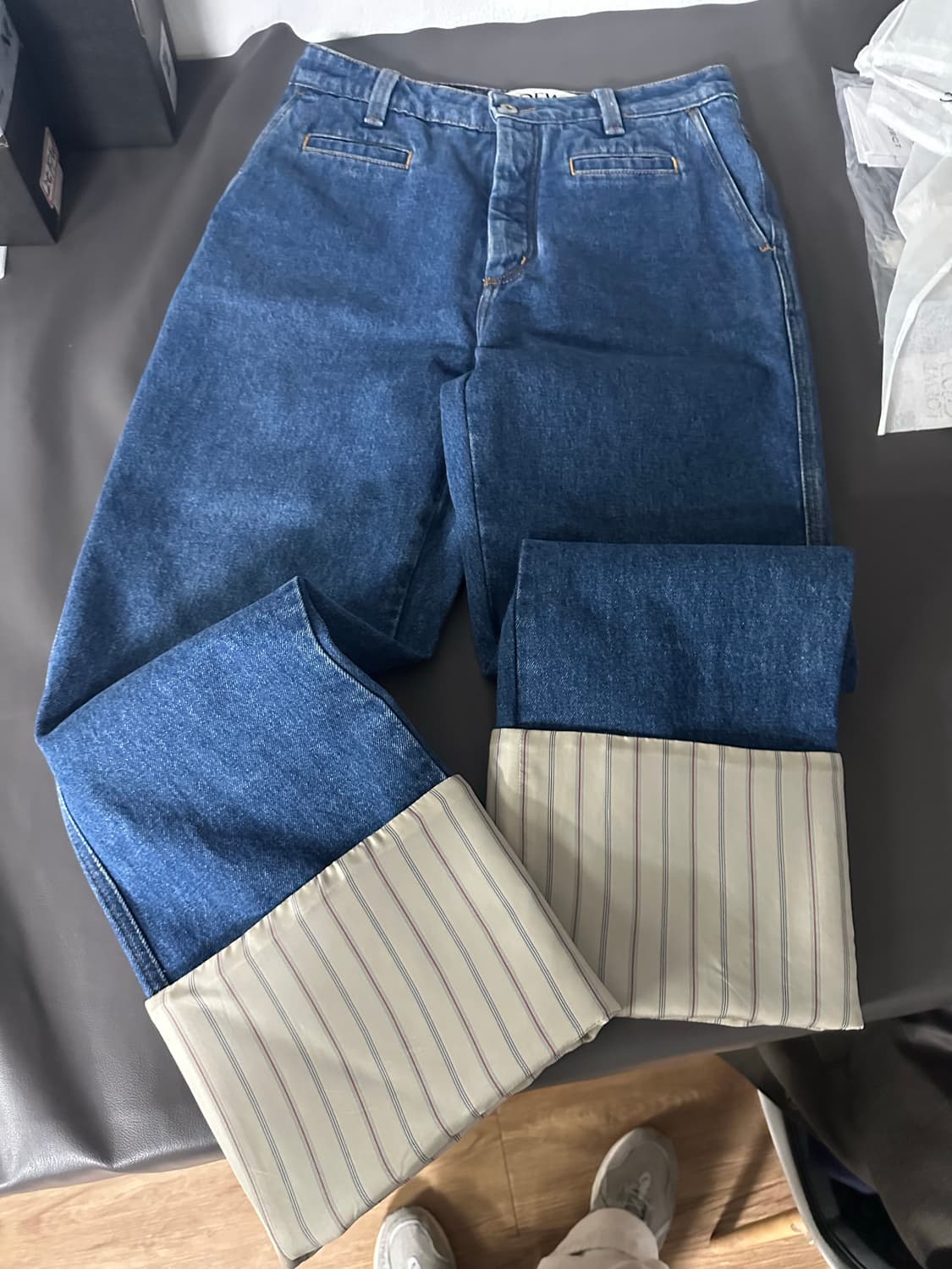 로에베 피셔맨 데님 팬츠 진청 38 (41.5cm)  상품이미지1