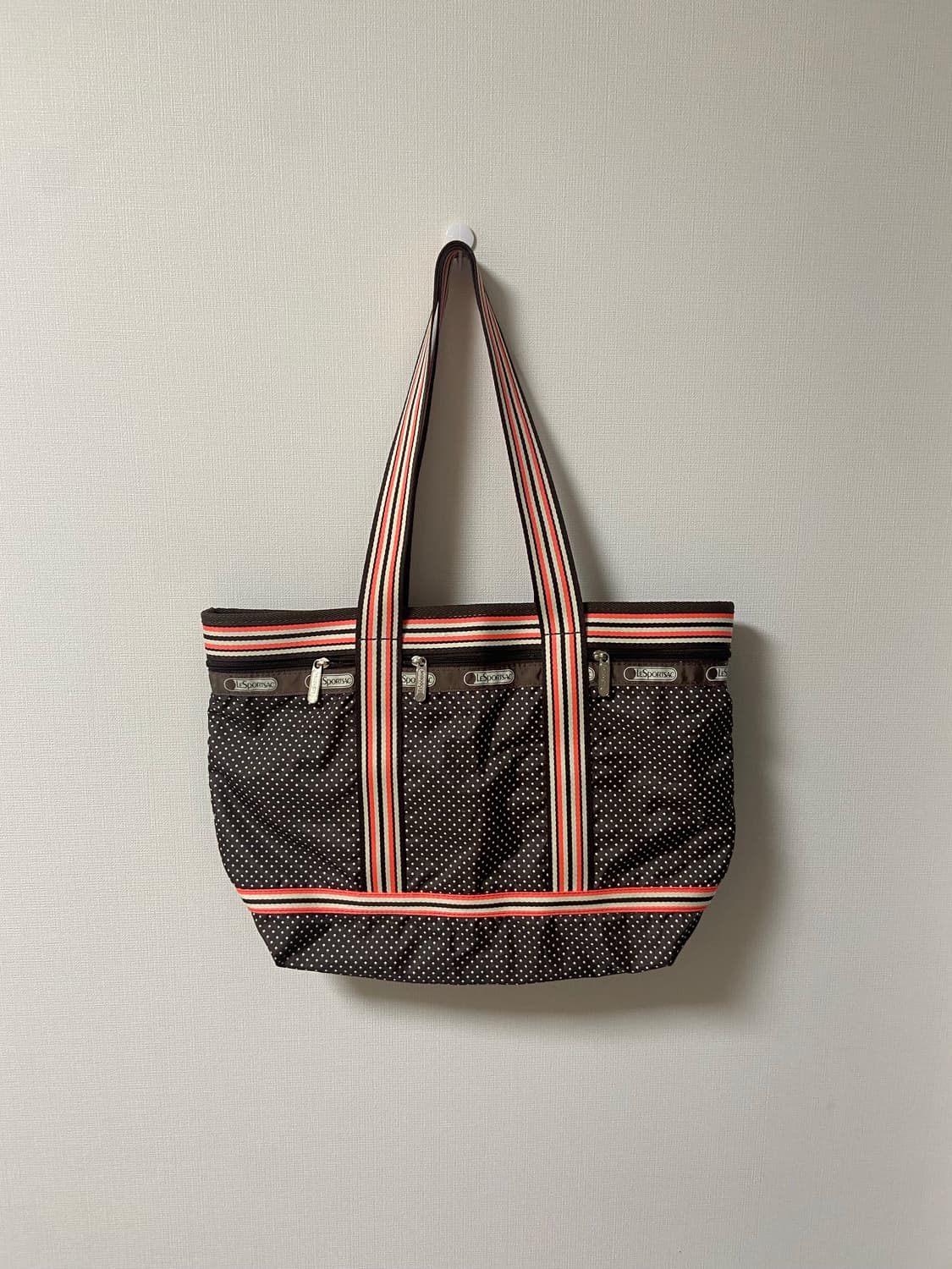 빈티지 레스포삭 도트 숄더백 상품이미지1