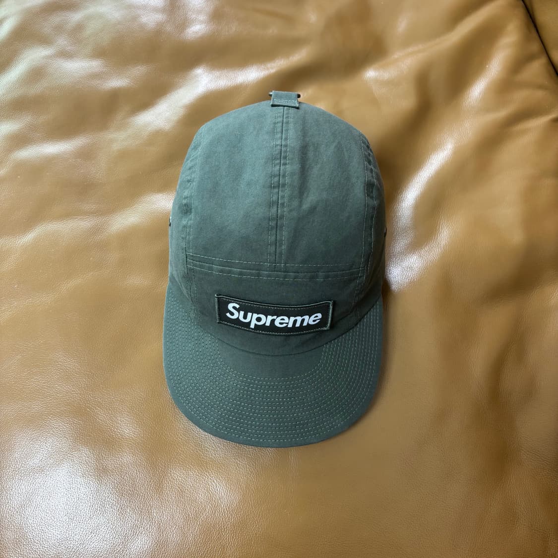 Supreme 슈프림 올리브 카키 캠프캡 모자 (Waxed Cotton) 상품이미지5
