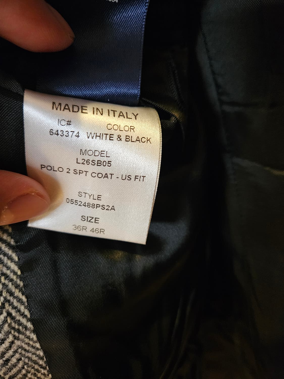 13/14 폴로 헤링본 자켓 Made in Italy 상품이미지6