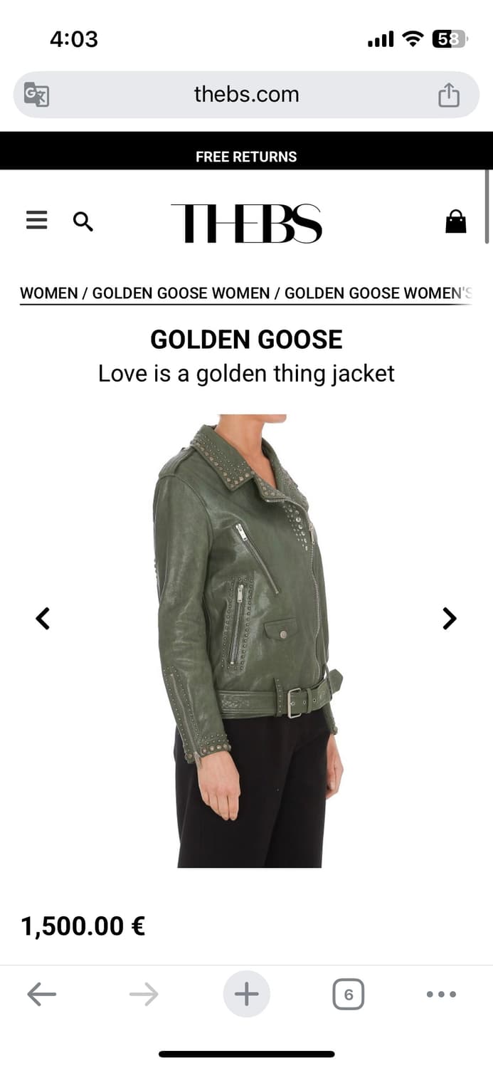 골든구스 love is a golden thing jacket 40 상품이미지7