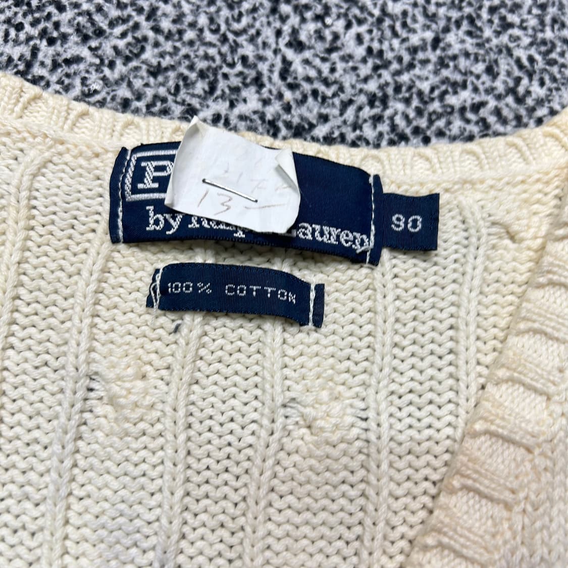 폴로 (POLO RalphLauren)아이보리 케이블 베스트 상품이미지4