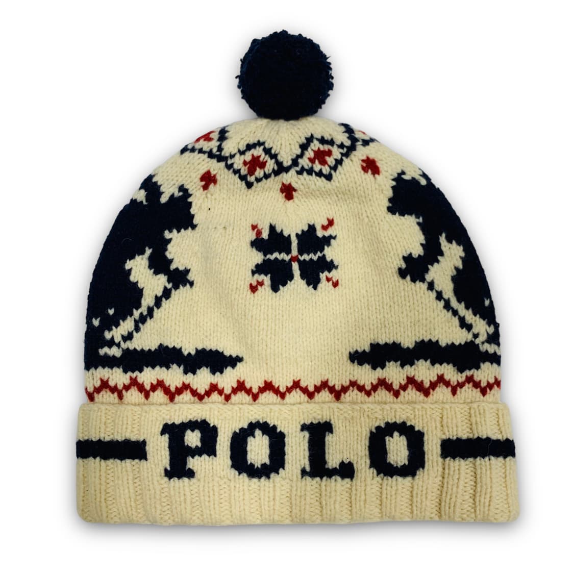 폴로 랄프로렌 데드스탁 램스 울 스키 빈티지 비니 상품이미지1