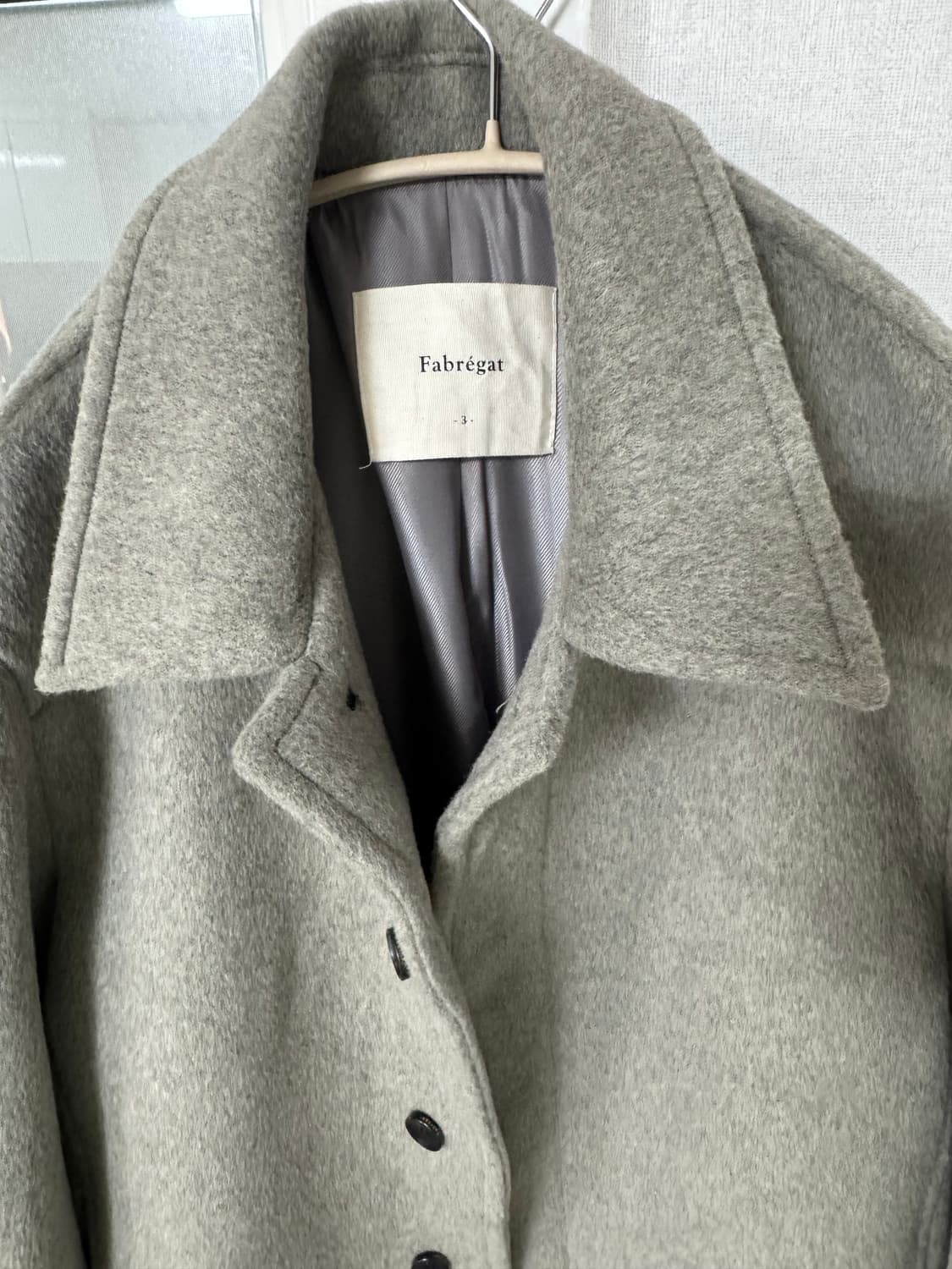 파브레가 알파카 코트 멜란지 토프 상품이미지3