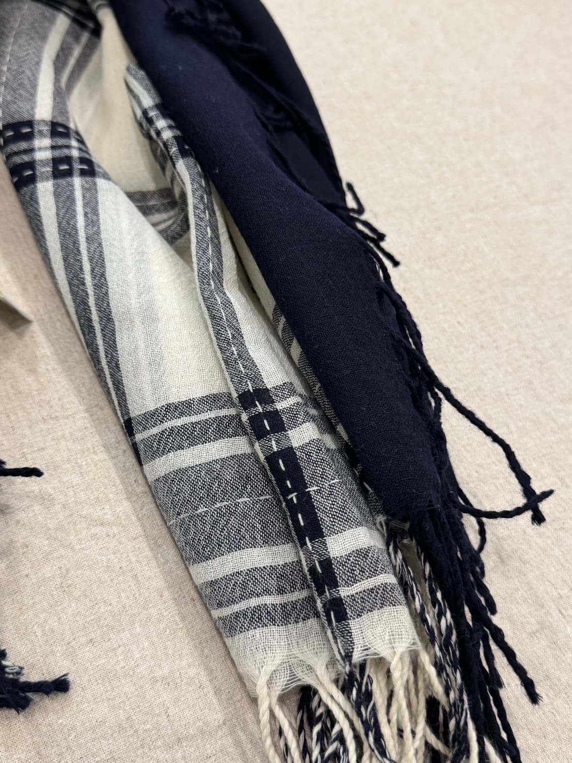 꼼데가르송 91aw 스티치 울 머플러 상품이미지5