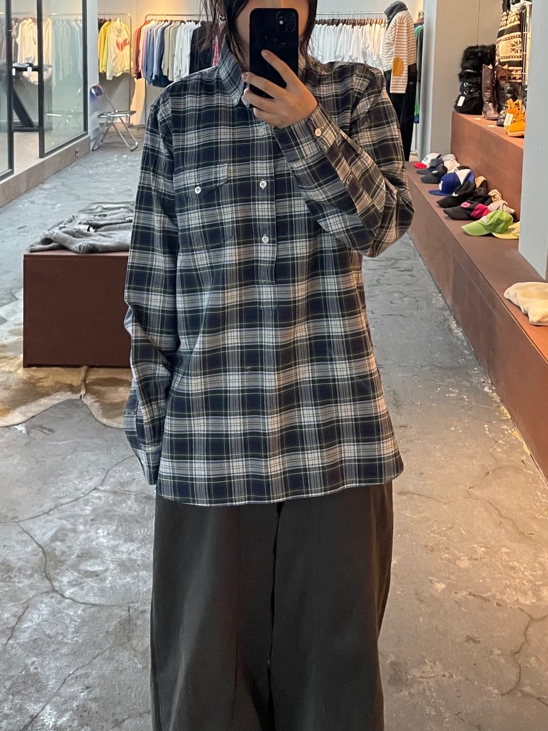 폴로 랄프로렌 체크 아노락 셔츠 H598 상품이미지1