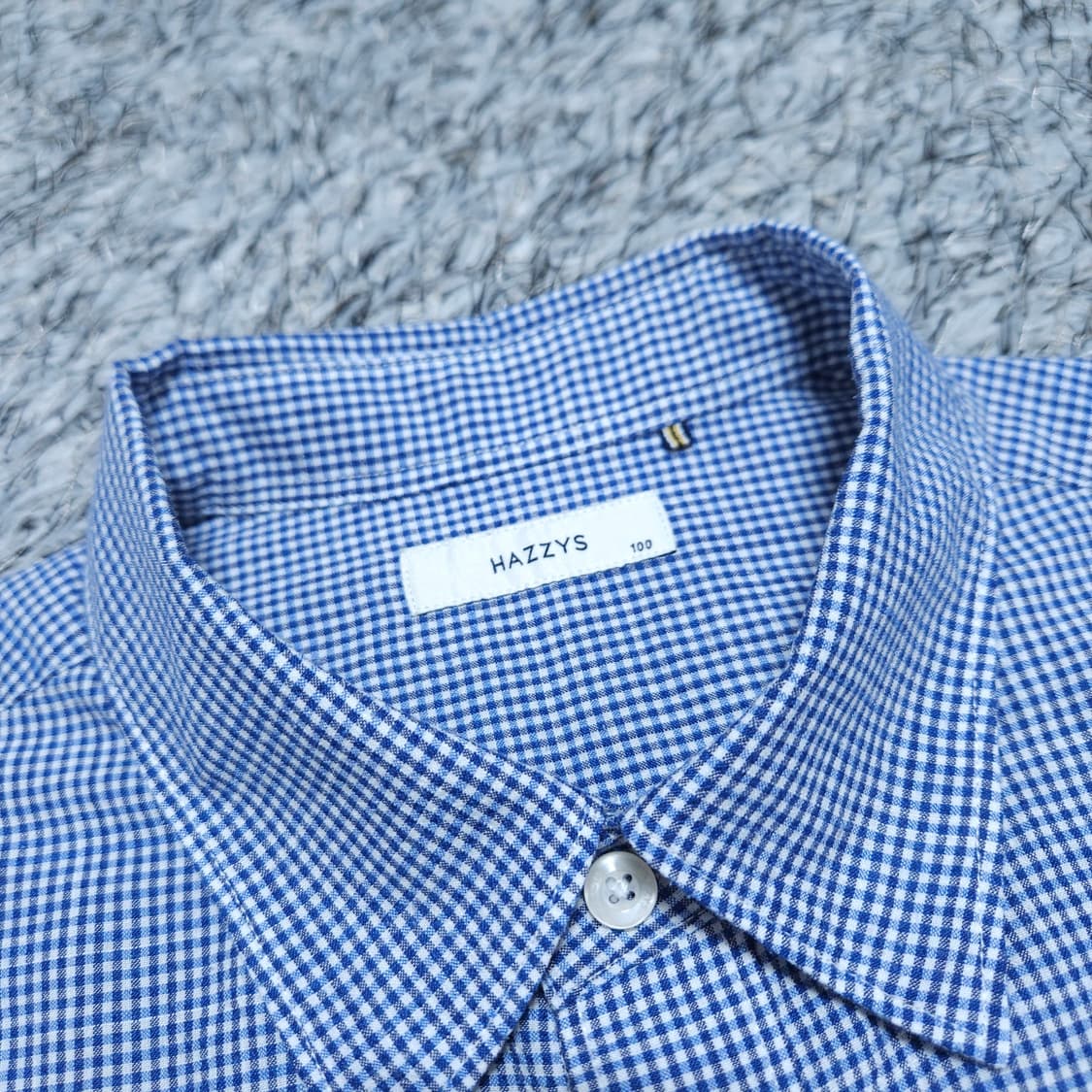 헤지스)100 남자 마이크로 체크셔츠남방 / 왕눈이샵 상품이미지8