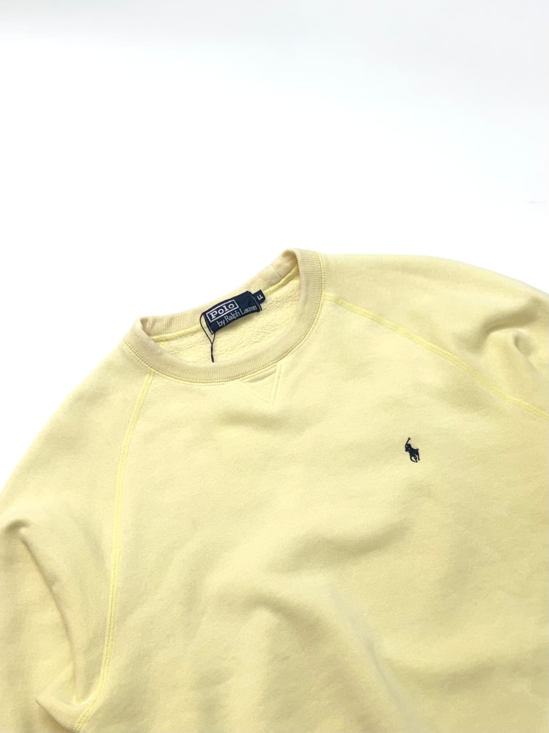 Polo 폴로 랄프로렌 옐로우 크루넥 기모 스웻셔츠 상품이미지3