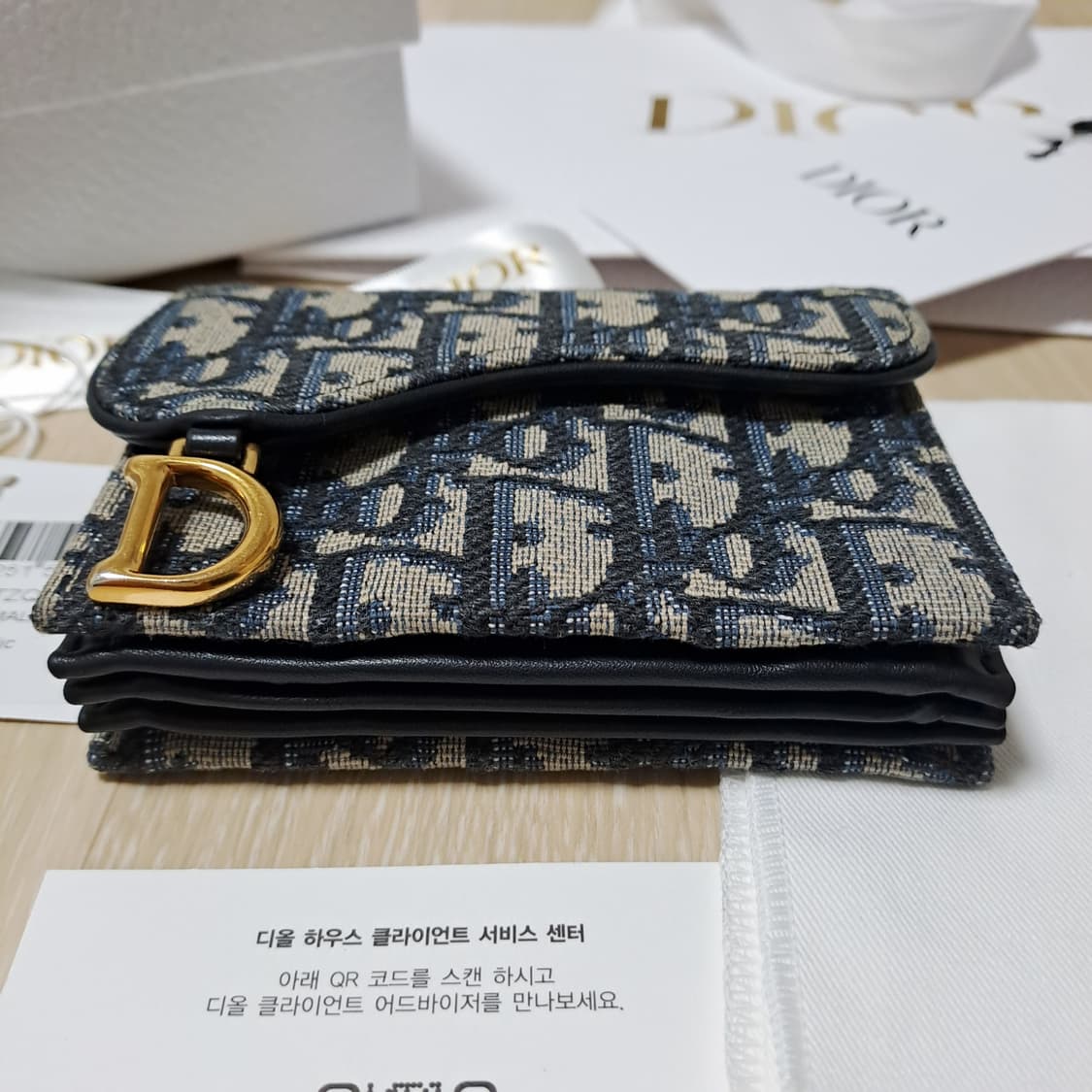[100%/정품] 디올 새들 오블리크 아코디언 지갑,디올지갑,디올카드지갑 상품이미지10