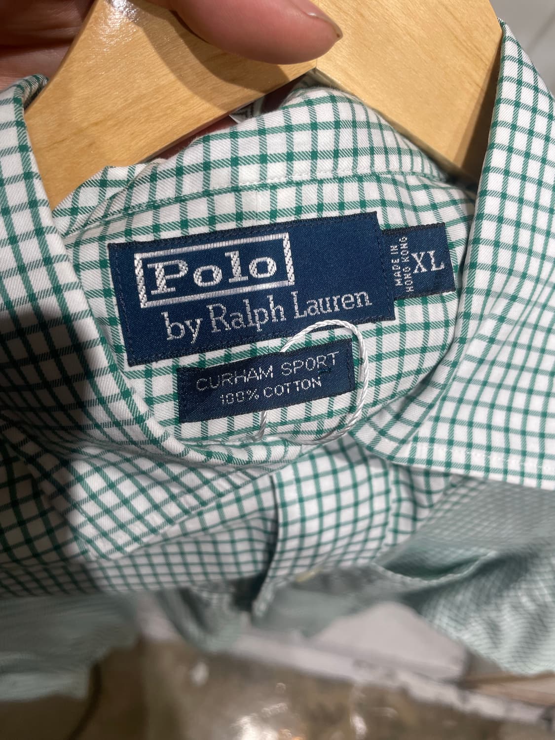 폴로랄프로렌 그린체크 옥스포드셔츠 상품이미지7