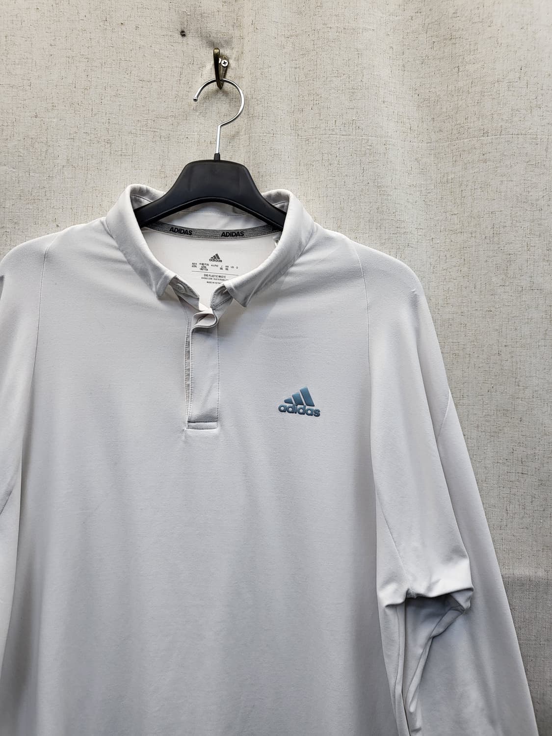 아디다스 긴팔 폴로티 화이트 상품이미지3