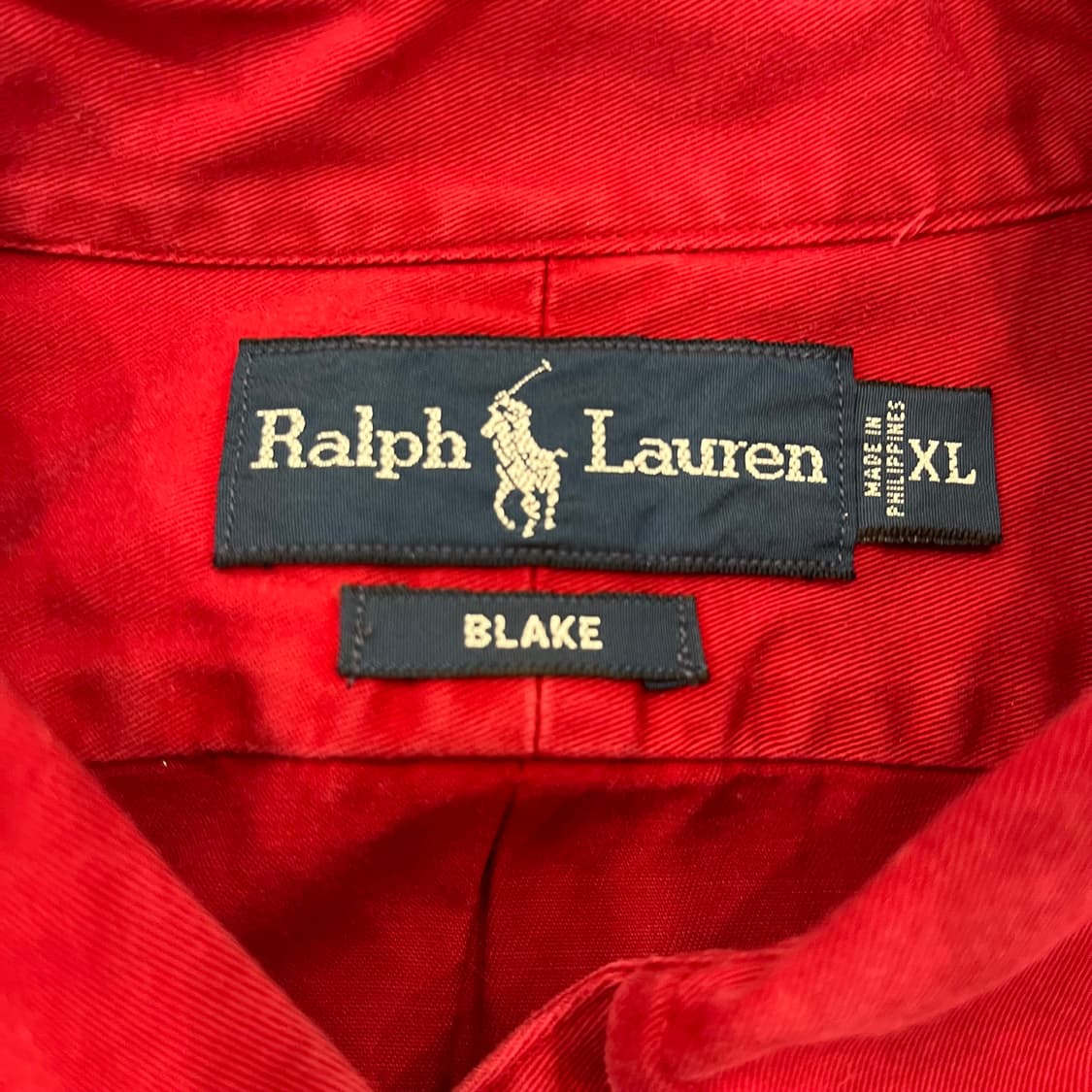 XL 폴로 랄프로렌 레드 셔츠 상품이미지5