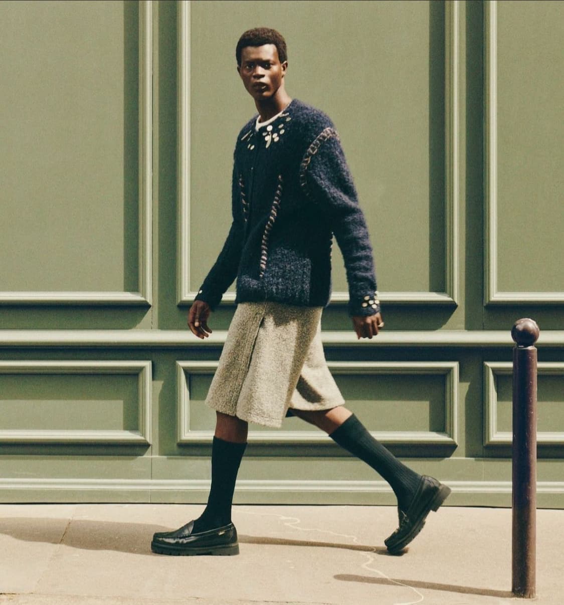 나마체코 행크포드 가디건 네이비 S 상품이미지1