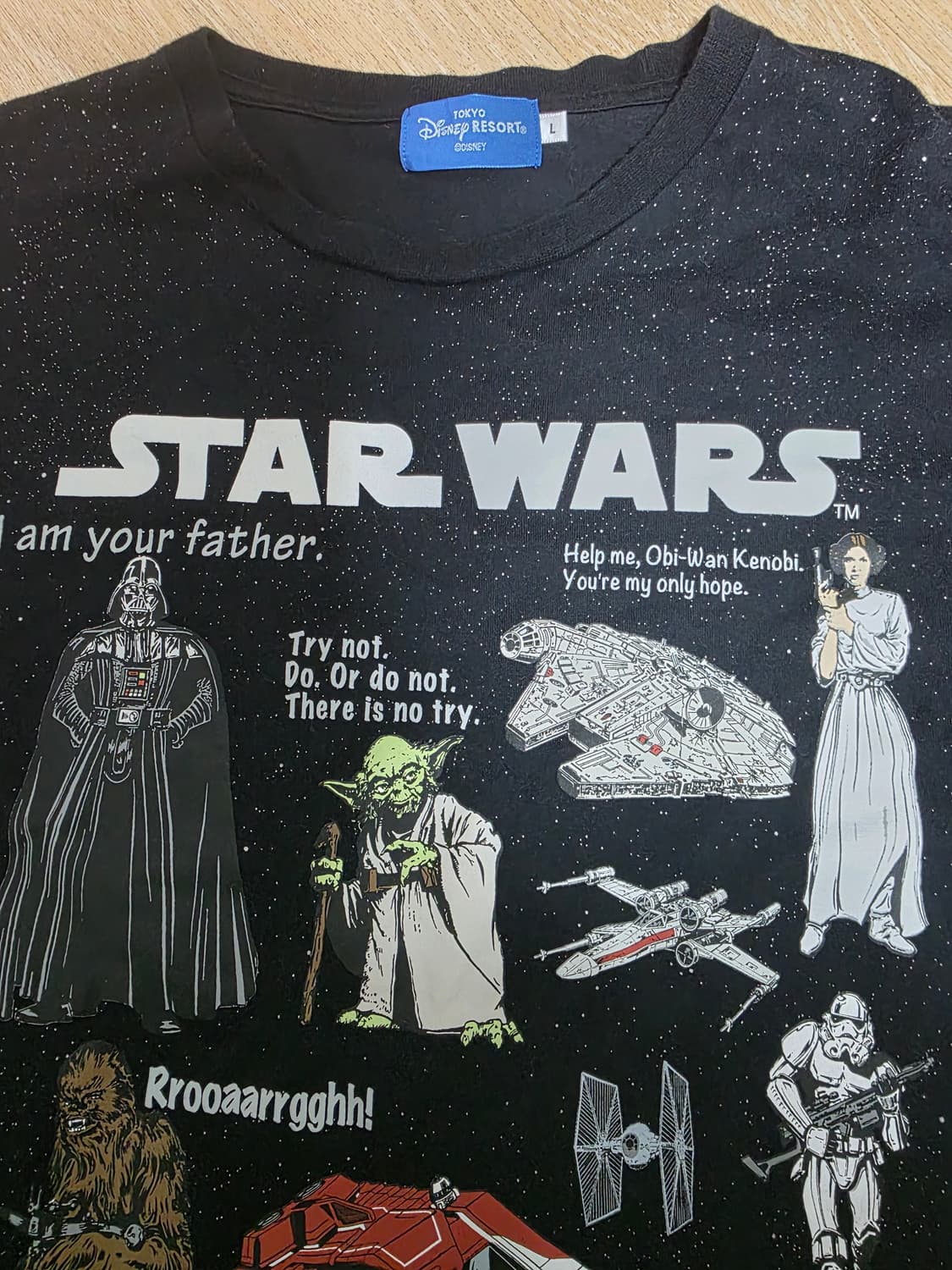도쿄 디즈니 스타워즈 프린팅 반팔티 상품이미지2