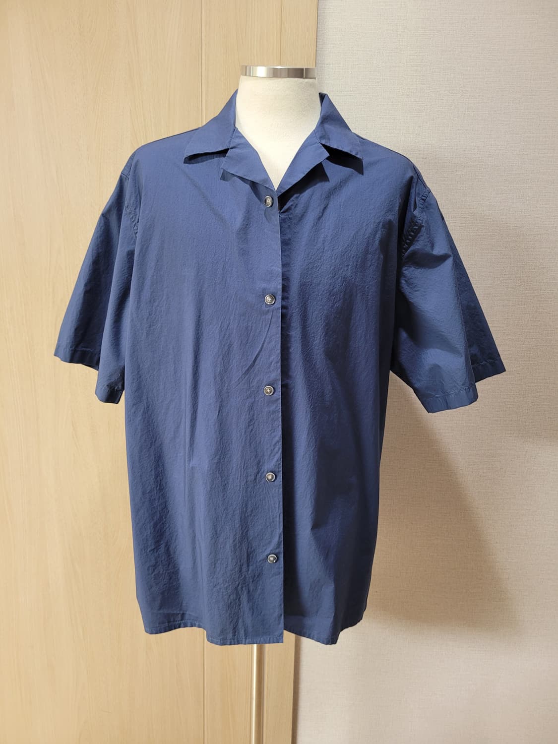 디자인유나이티드 DESIGN UNITED 남자 반팔 셔츠 110 딥블루  상품이미지1