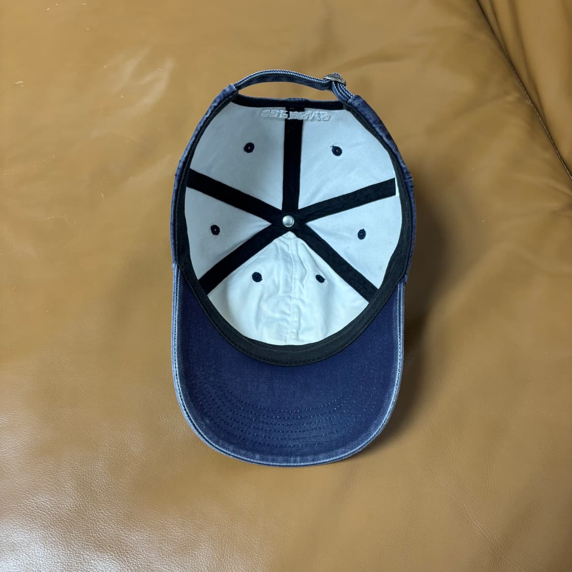 슈프림 S로고 6패널 볼캡 모자 23fw 피그먼트 네이비 상품이미지7