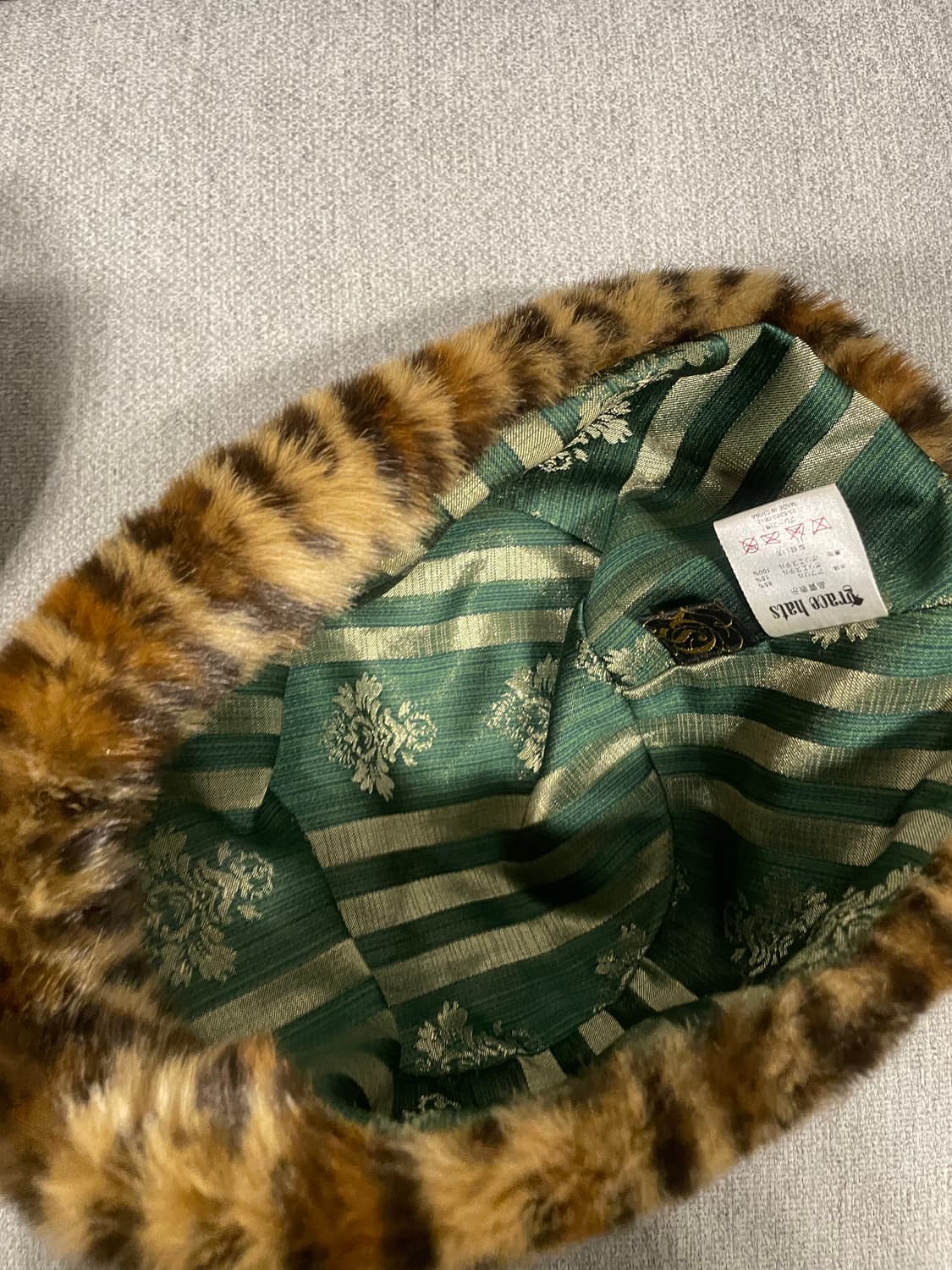 Grace Hats 레오파드 퍼 버킷 상품이미지5