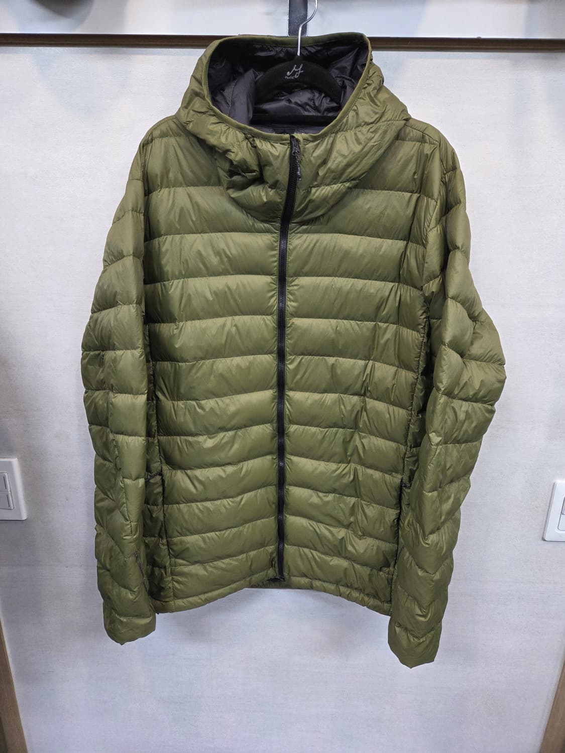  아디다스 아웃도어 모듈러 덕다운 경량패딩 올리브카키 xl  상품이미지1