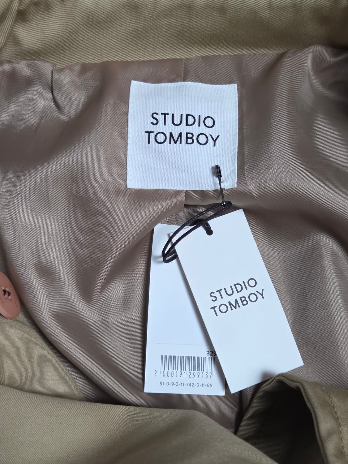 (새상품) [스튜디오 톰보이] 더블 버튼 벨티드 트렌치코트 | 00229 상품이미지3