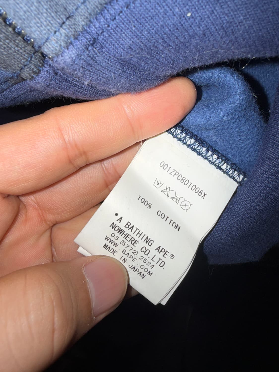 베이프 샤크 블루 집업 상품이미지5