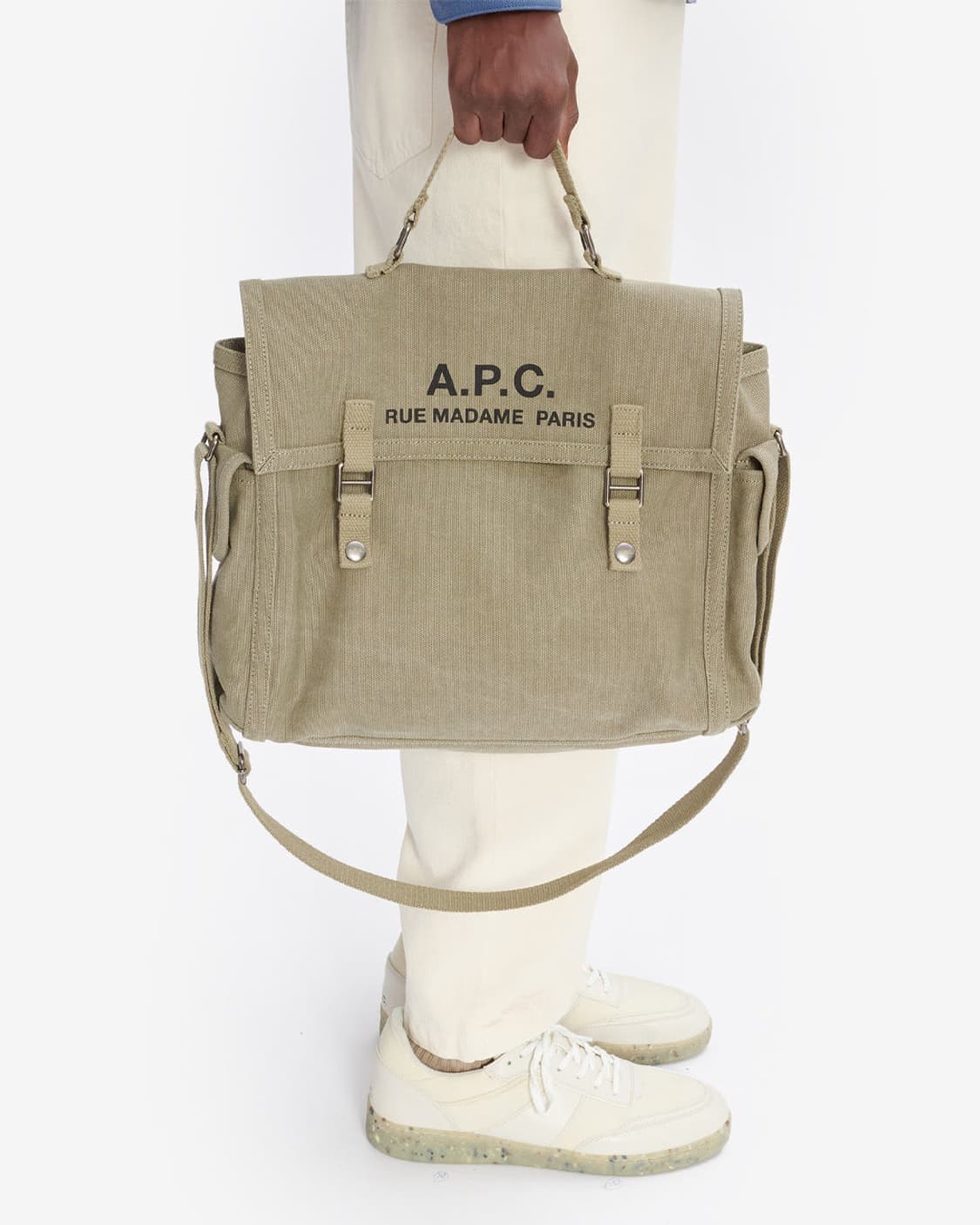 APC 아페쎄 리쿠퍼레이션 사첼백 토트백/숄더백 카키 상품이미지1