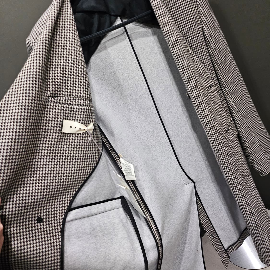 마르니 하운드투스 컬렉션 논카라 코트 상품이미지6