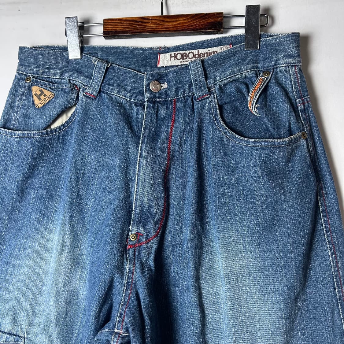 [HOBO Denim] 호보데님 워싱 데님 버뮤다팬츠 상품이미지3