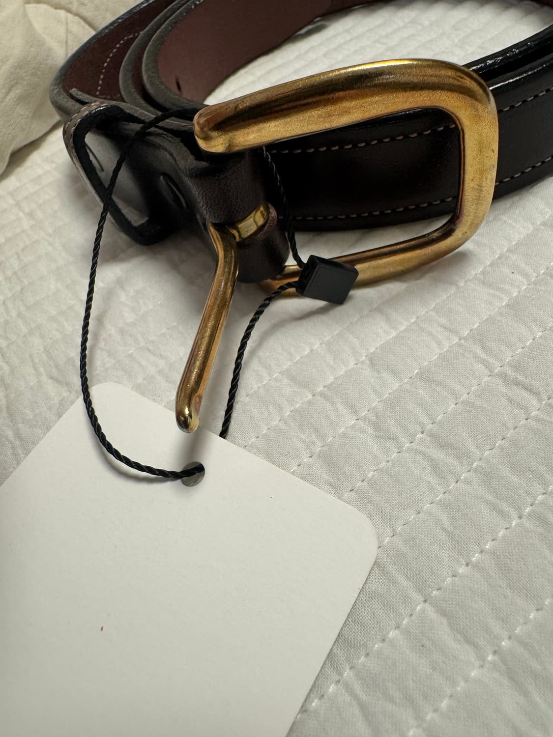 얼바닉30 스티치 패턴 벨트 브라운 상품이미지6