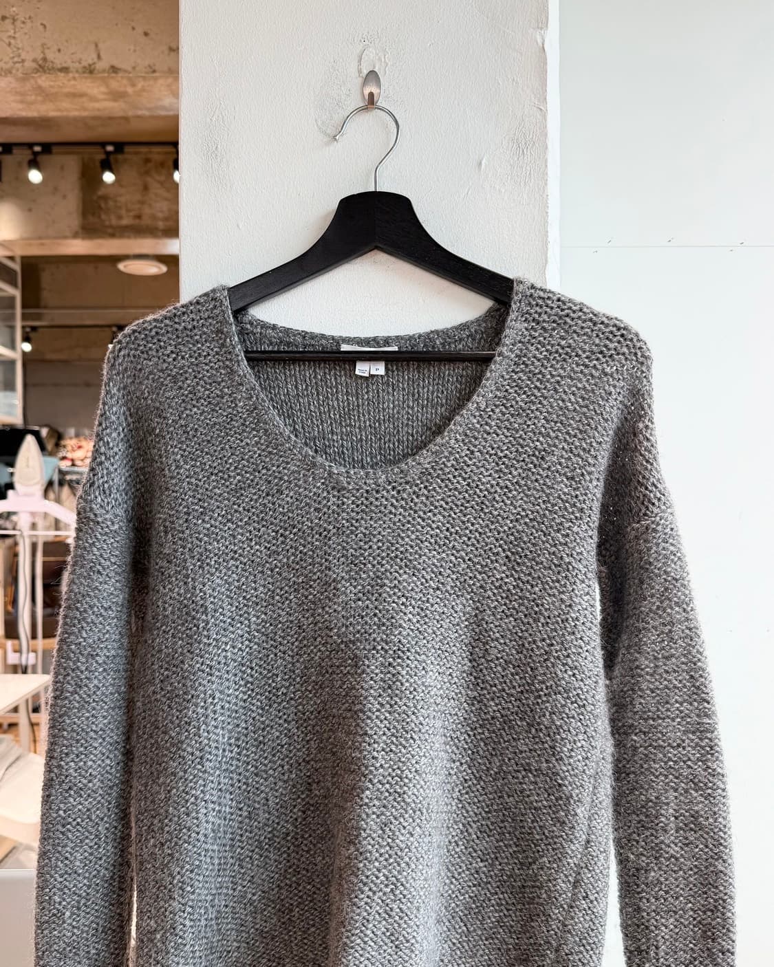 헬무트랭 그레이 알파카울 니트  상품이미지3