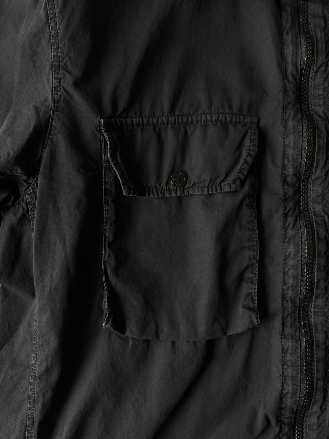 [XXL]스톤아일랜드 21FW올드이펙트 113WN 오버셔츠 블랙 상품이미지5