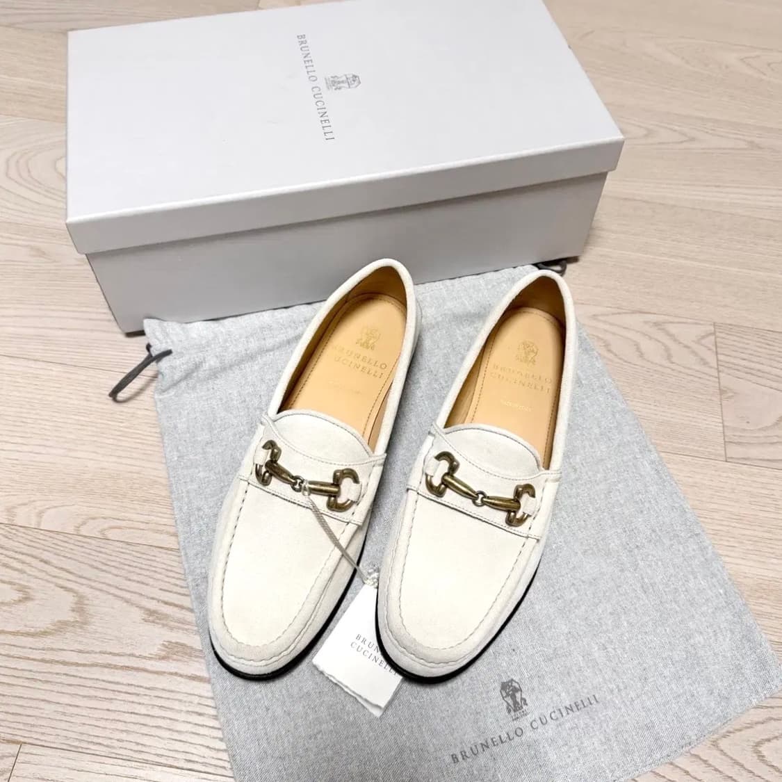 브루넬로 쿠치넬리 / 홀스빗 스웨이드 로퍼 / 40 (새상품) 상품이미지1