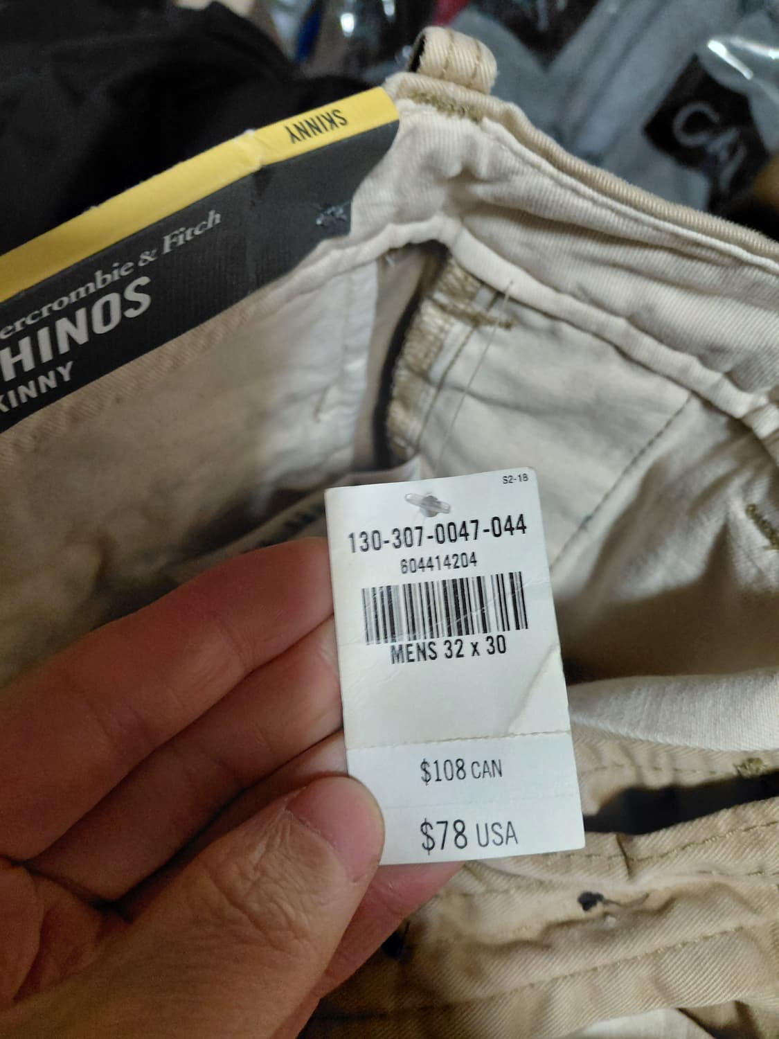 [아베크롬비](새제품)슬림핏 치노 면바지 32사이즈  상품이미지6