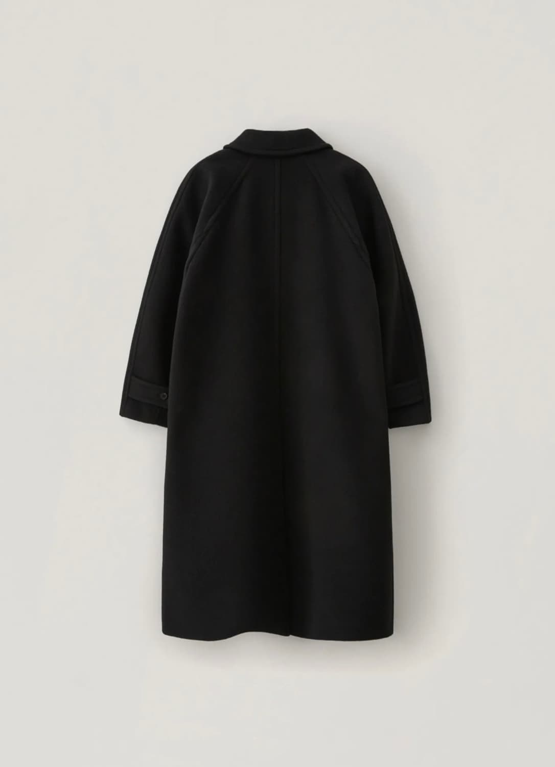 EAAH 이아 울 발마칸 코트 블랙 상품이미지4