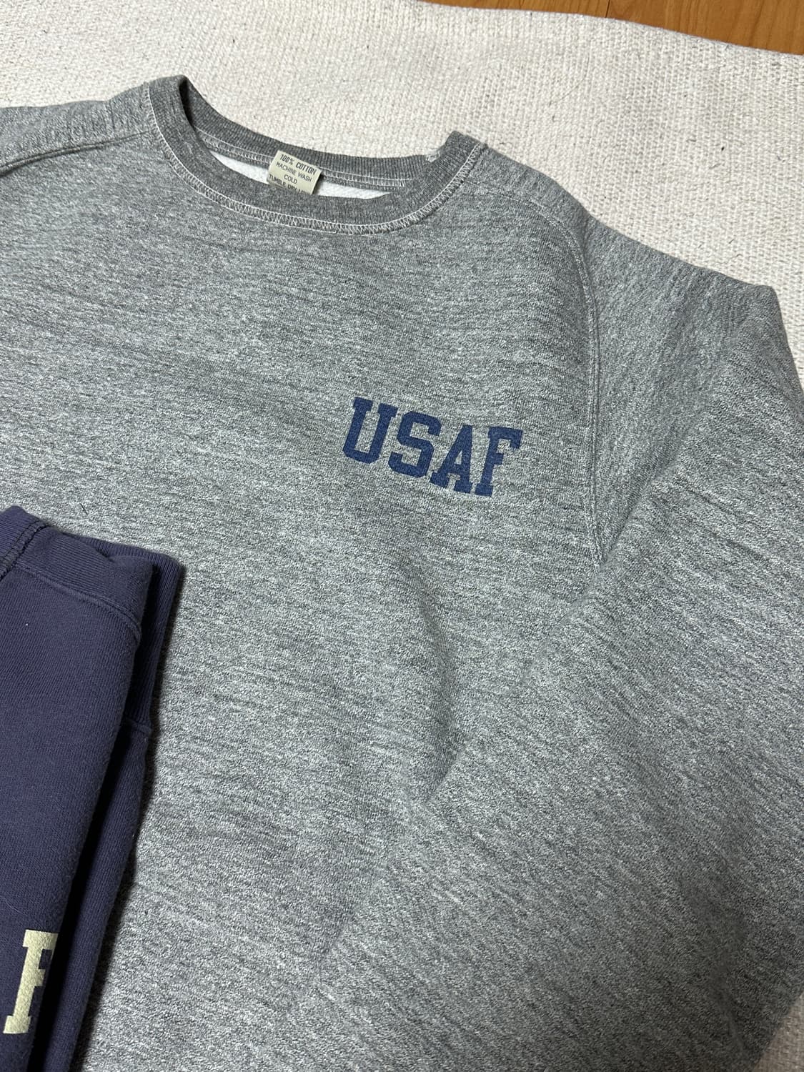 (100)버즈릭슨 USAF 루프휠 스웻 그레이 L 상품이미지2