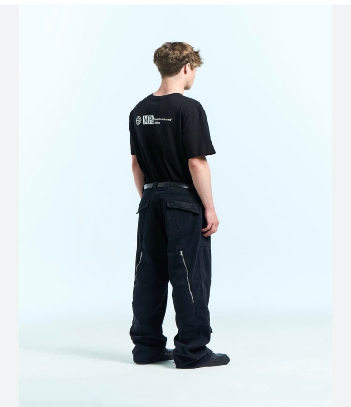 Plastic product wave zipper pants 상품이미지5