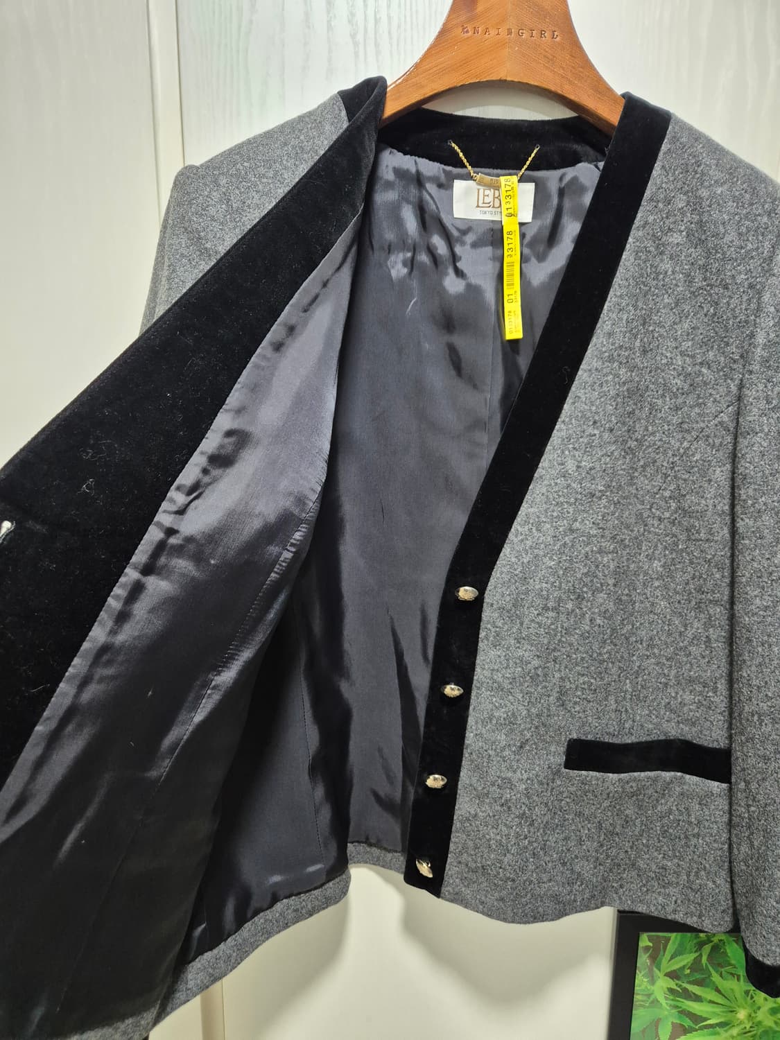 (타임세일) JPN vtg 그레이 울 혼방 자켓 상품이미지8